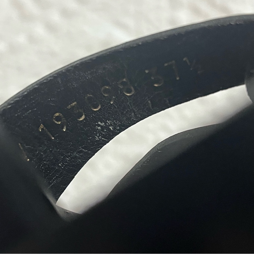 YVES SAINT LAURENT Tribute Heel Sandals Black Patent Leather 130mm Size 37.5 - Picture 8 of 12
